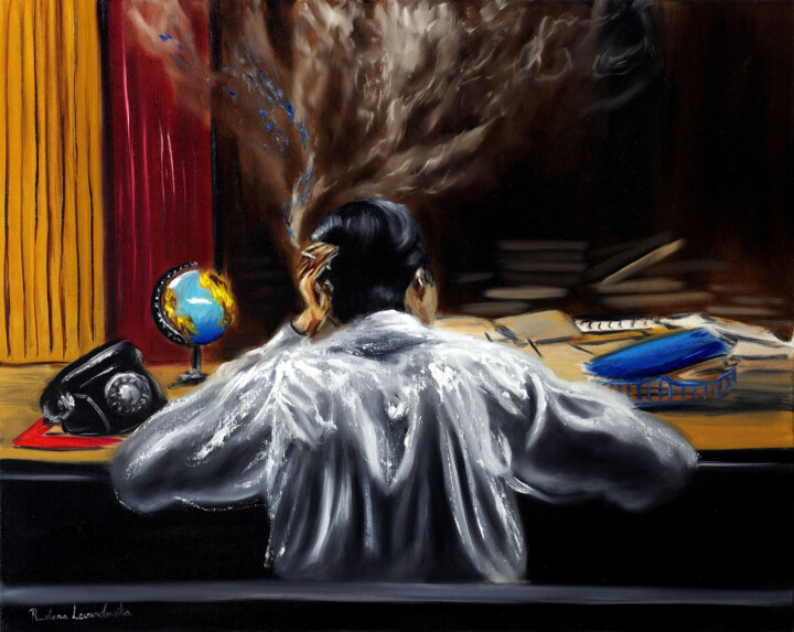Late Night 绘画, 24x30 in