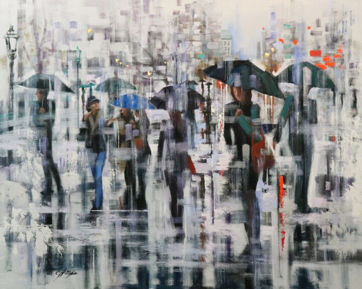 New York Winter 3 Tablo, 48x60 in