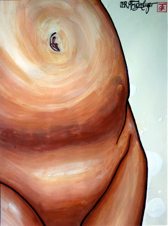 Bauchnabel 绘画, 16.5x11.8 in