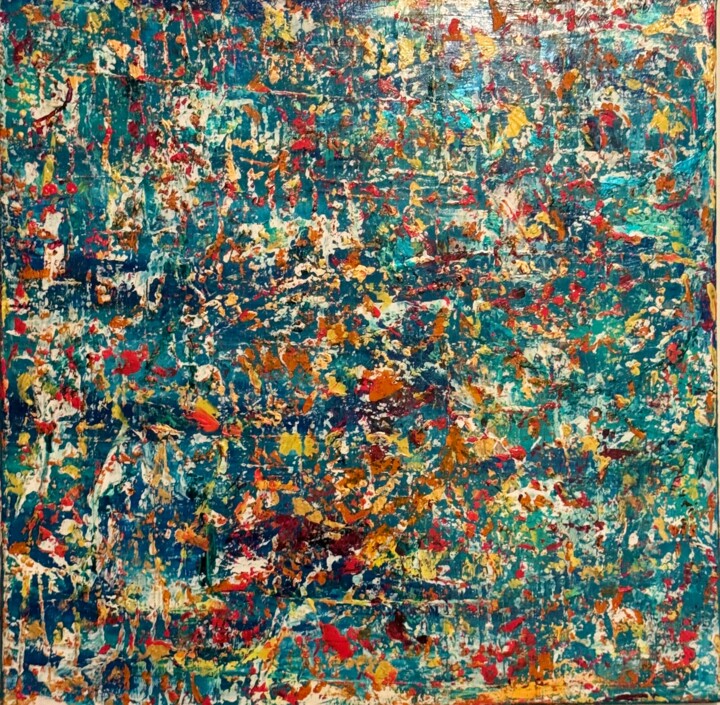 Pintura titulada "Vie océanique" por Emdiart, Obra de arte original, Acrílico