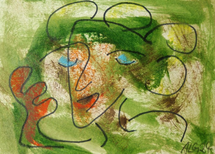 I'm telling you that 그림, 8.7x11 in