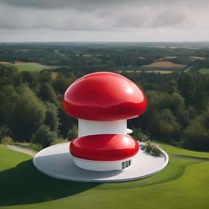 The Whimsical Mushroom Abode Digital Arts