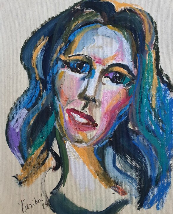 Portrait einer Frau 2 绘画, 11.8x9.5 in