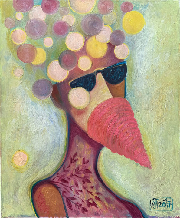Party-Man 绘画, 23.6x19.7 in