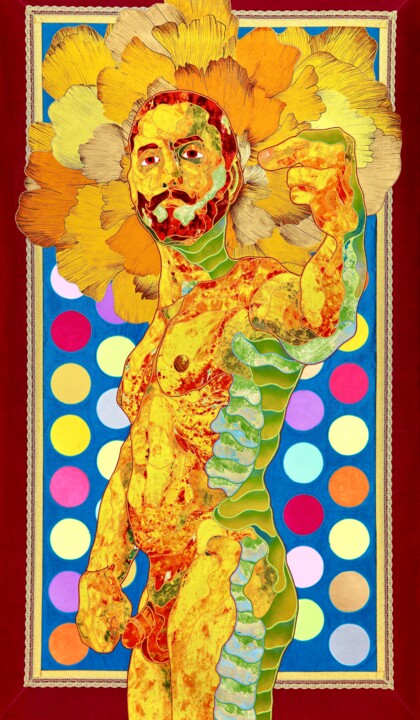 Textielkunst,  57x32 in 