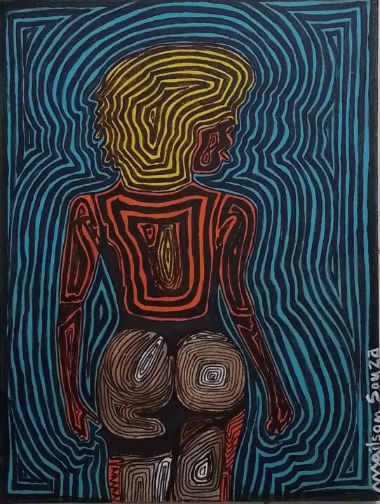 Curvas e Curvas 绘画, 15.8x11.8 in