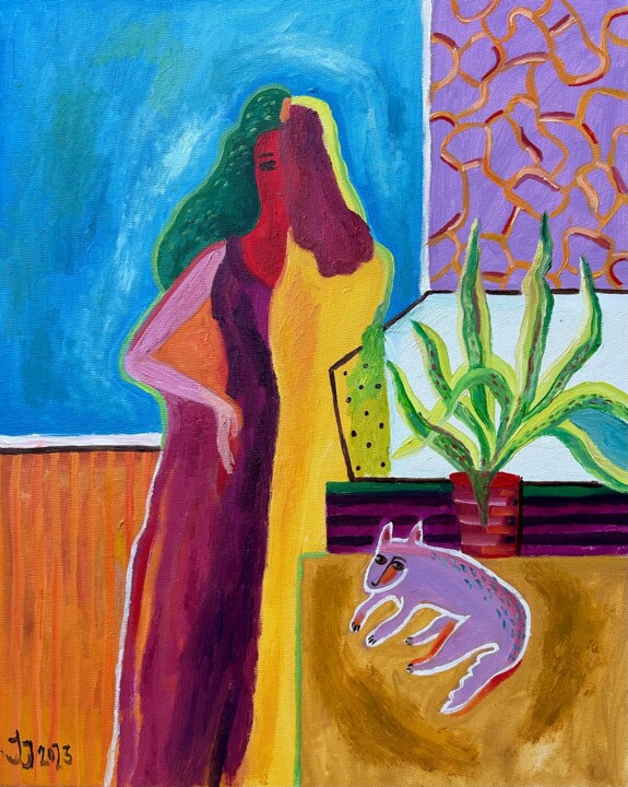 I am Going to the Theatre Tonight. 绘画, 19.7x15.8 in