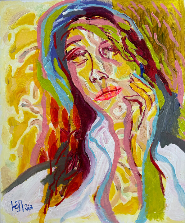 A White Shirt. 绘画, 23.6x19.7 in