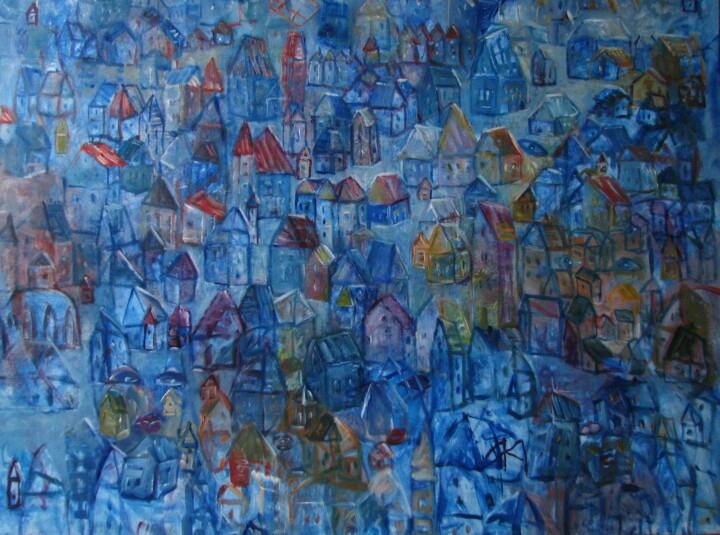 Pamięć domów 7 绘画, 31.5x39.4 in