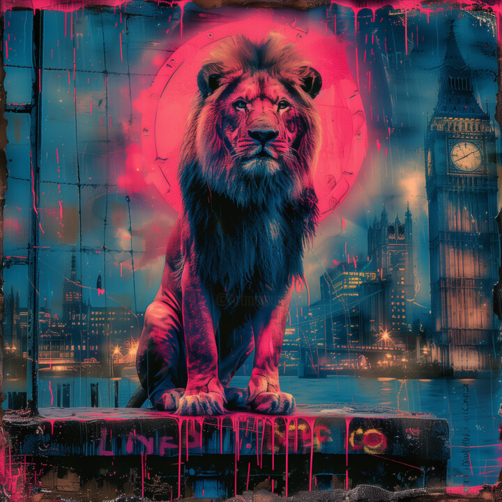 Gardien Temporel de Londres 数字艺术, 39.4x39.4 in