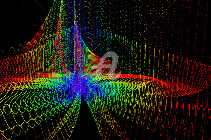 Digital Arts titled "Diffracted Metropol…" by Elkement (Elke Stangl), Original Artwork, 3D Modeling