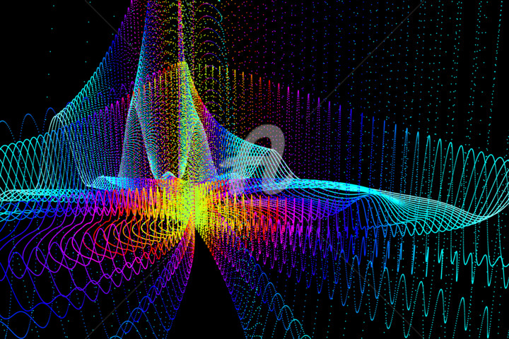 Digital Arts titled "Diffracted Metropol…" by Elkement (Elke Stangl), Original Artwork, 3D Modeling