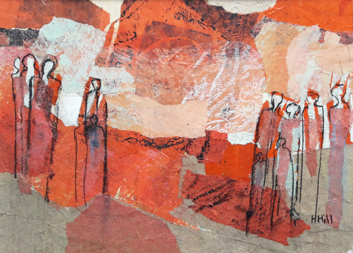 Attendez vous 绘画, 6.3x8.3 in