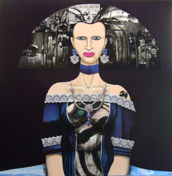 Menina Hipnotiza 绘画, 39.4x39.4 in