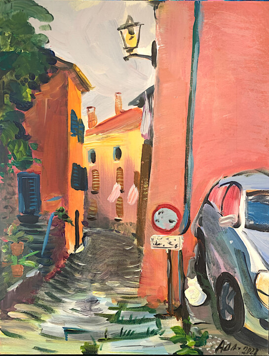 Waiting Painting, 15.8x11.8 in