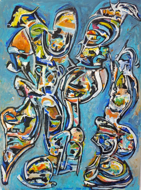 La Danse Apache 绘画, 40x30 in