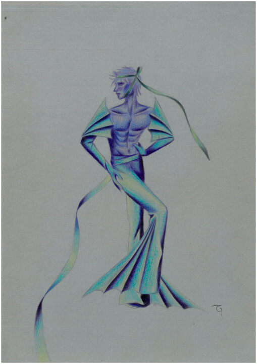Mélusine Witch 图画, 11.4x8.3 in