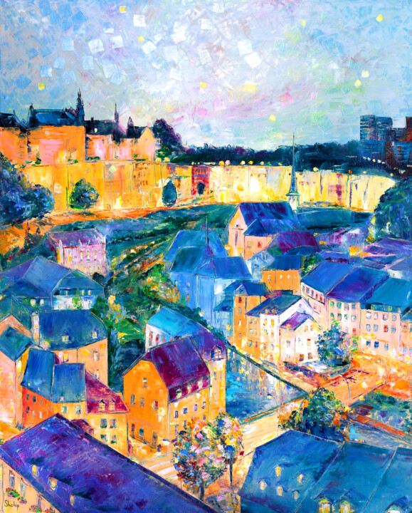 Luxembourg City Pittura, 39,4x31,5 in