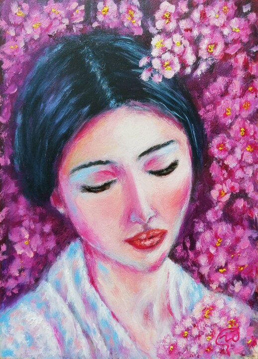 "WOMAN PORTRAIT - WO…" başlıklı Tablo Iryna Fedarava tarafından, Orijinal sanat, Petrol