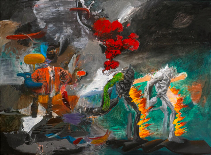 Escape 绘画, 55.1x74.8 in