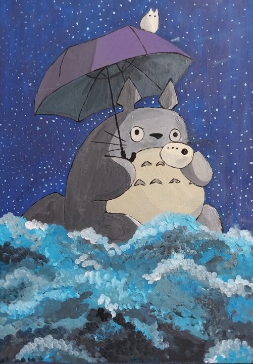 Тоторо 绘画, 15.8x11.8 in