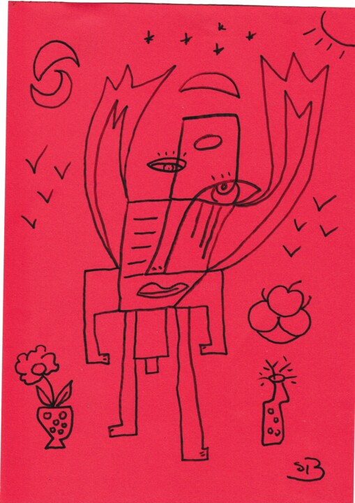 Ange Rochel 绘画, 11.8x8.3 in
