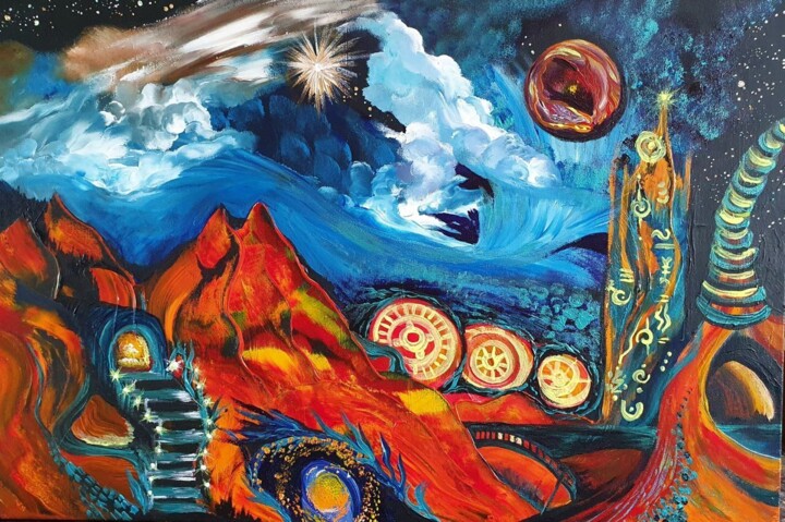 Another World 绘画, 15.8x23.6 in