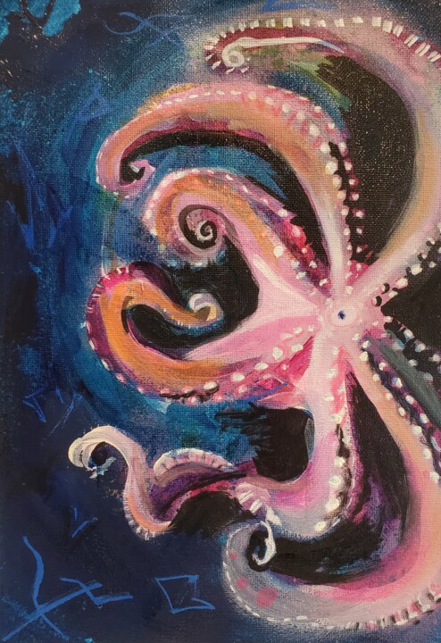 Pittura intitolato "Tangled Mystery" da Naomi Czupryna, Opera d'arte originale, Olio