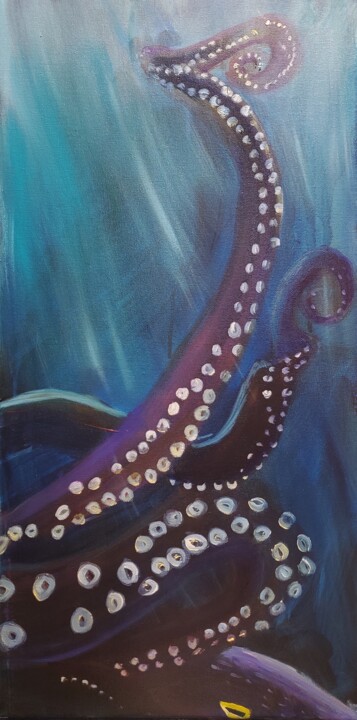Schilderij getiteld "Tangled Elegance" door Naomi Czupryna, Origineel Kunstwerk, Olie