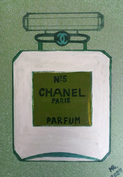 Perfumery-10;Chanel-5. 绘画, 11.8x8.3 in