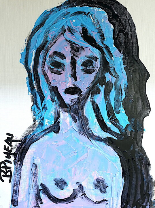 P123H33 Nue et Nouée Resim, 13x9,5 in