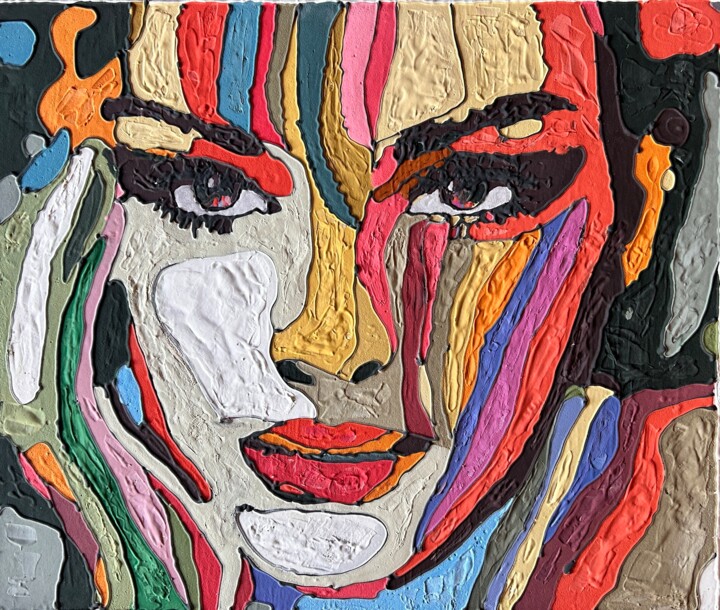 Mille colori di donne 绘画, 29.9x35.4 in