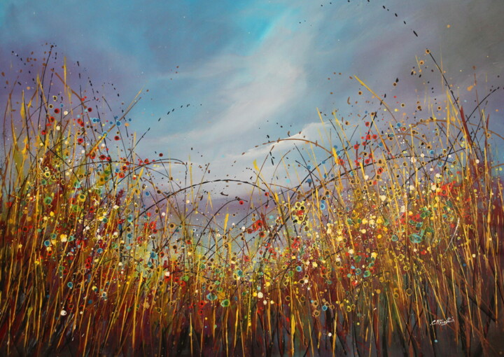 "Golden Hours" #3 绘画, 39x54.7 in