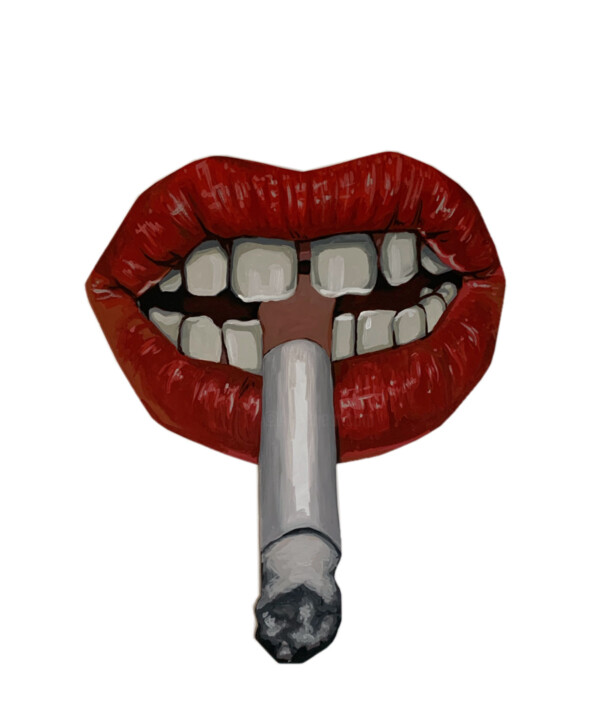 Mouth 绘画, 19.7x16.1 in