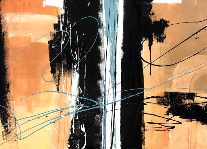 Peinture intitulée "Any way" par Dam Domido, Œuvre d'art originale, Acrylique