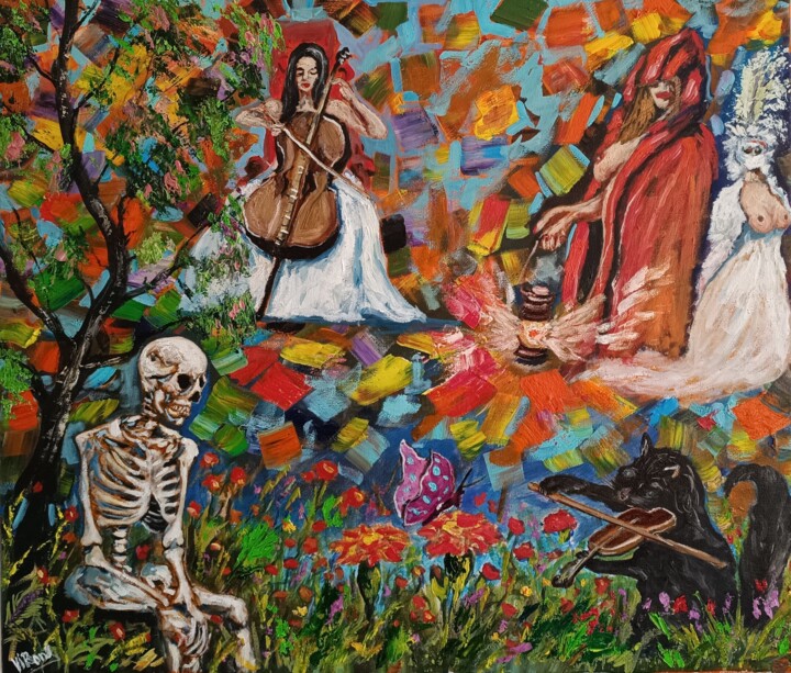 Melody of the soul 绘画, 23.6x27.6 in