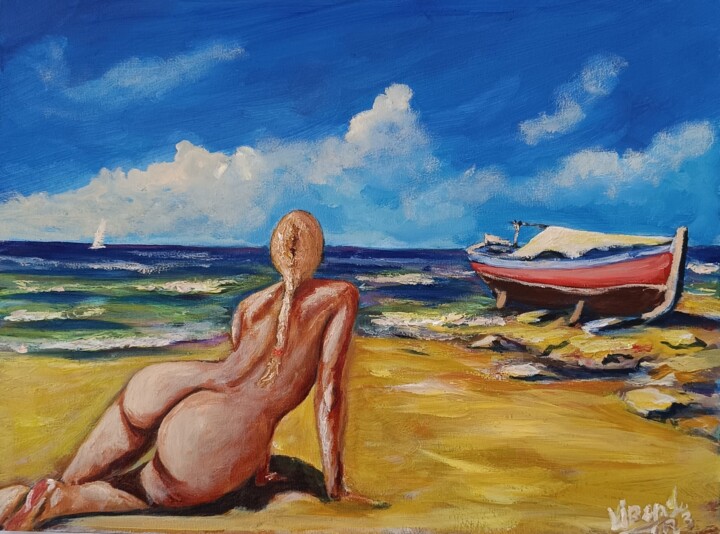 Costa Blanca 绘画, 11.8x15.8 in
