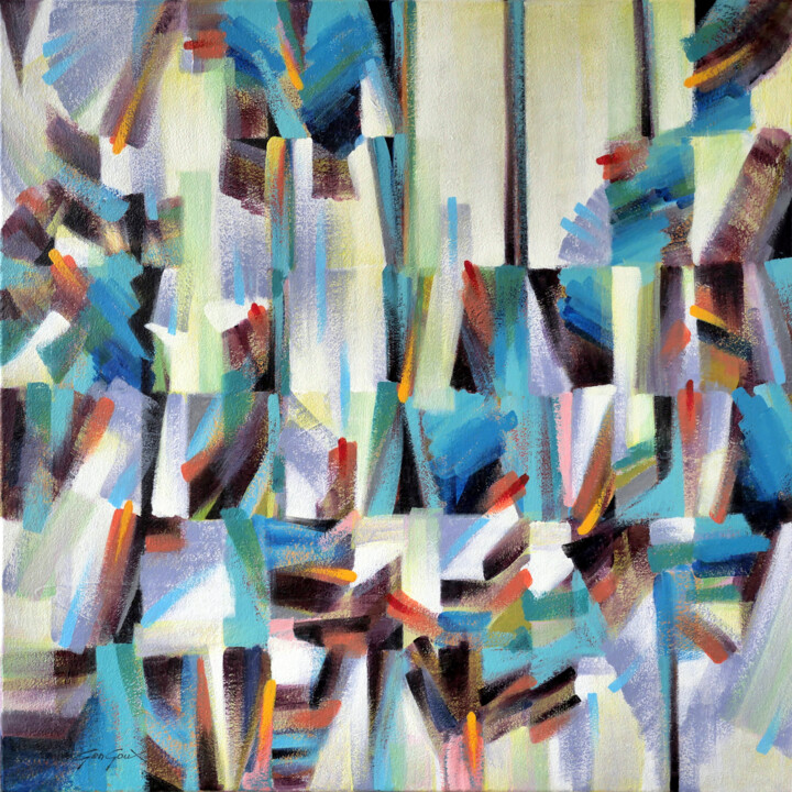 Peinture intitulée "Lettre à une Tahiti…" par Francis Gengoux, Œuvre d'art originale, Acrylique