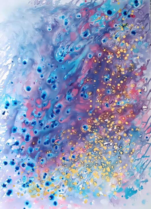 Painting titled "Abstract Art for Dr…" by Diana Dimova - Traxi, Original Artwork, Acrylic