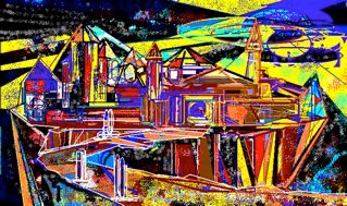 "Ciudades imaginaria…" başlıklı Dijital Sanat Ffmendoza tarafından, Orijinal sanat