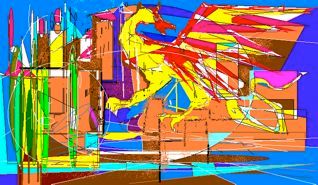 "Dragon city" başlıklı Dijital Sanat Ffmendoza tarafından, Orijinal sanat