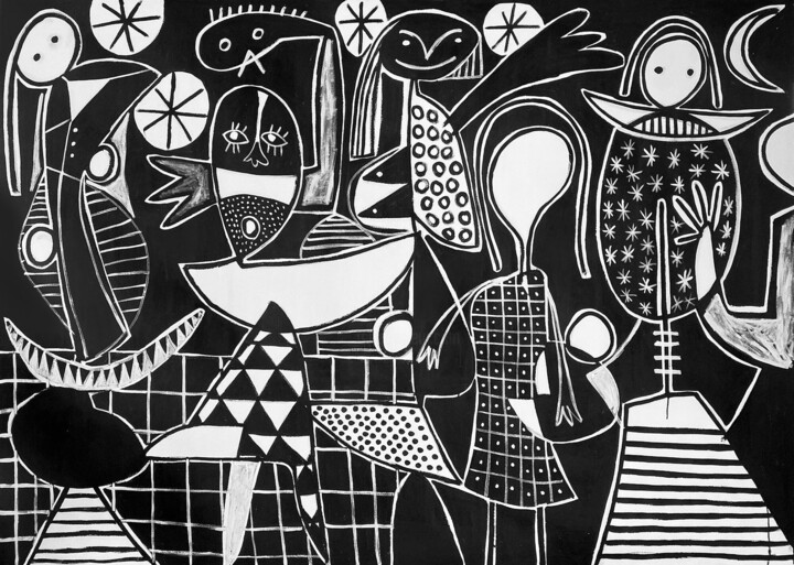 Desfile de Gala Painting, 66.9x94.5 in