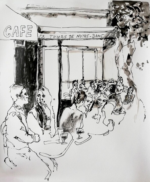 Tekening,  20,2x16,7 in 