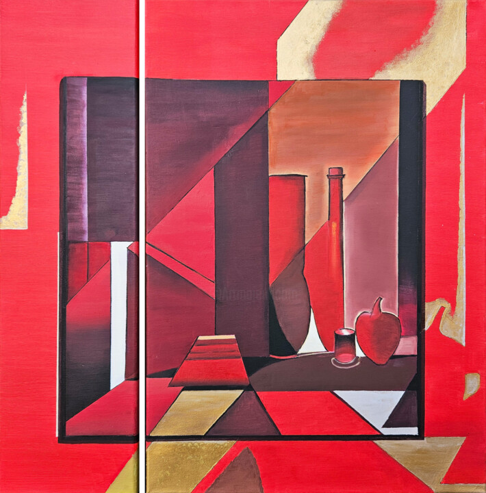 绘画,  27.6x27.6 in 