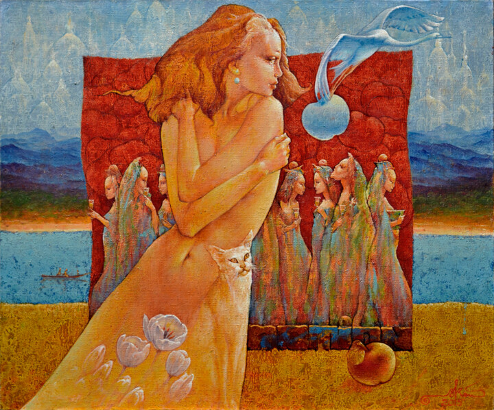Ripe Apple of Desire 绘画, 19.7x23.6 in