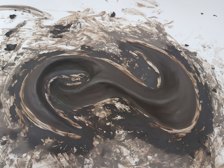 Mud on white 雕塑