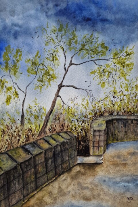 After rain 绘画, 21.3x14.2 in