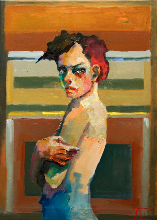 mark and me 绘画, 27.6x19.7 in