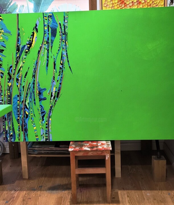 Steps of the making of the work