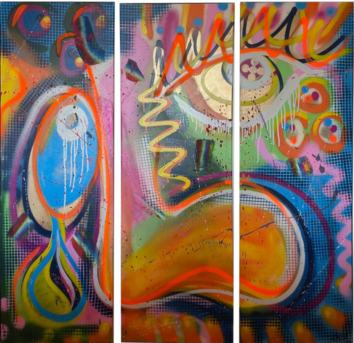 L'homme 绘画, 47.2x47.2 in